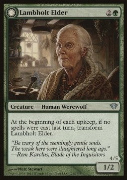 Lambholt Elder / Silverpelt Werewolf - Dark Ascension (Uncommon)