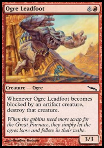 Ogre Leadfoot⁣ - Mirrodin⁣ (Common)⁣ [102]