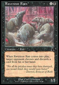 Ravenous Rats⁣ - Urza's Destiny⁣ (Common)⁣ [68]