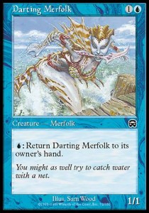 Darting Merfolk⁣ - Mercadian Masques⁣ (Common)⁣ [72]