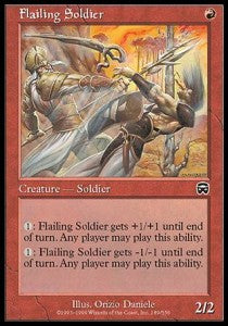 Flailing Soldier⁣ - Mercadian Masques⁣ (Common)⁣ [189]