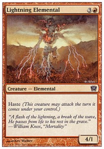 Lightning Elemental⁣ - Ninth Edition⁣ (Common)⁣ [201]