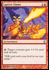 Captive Flame⁣ - Saviors of Kamigawa⁣ (Uncommon)⁣ [96]