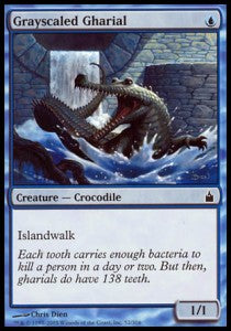Grayscaled Gharial⁣ - Ravnica: City of Guilds⁣ (Common)⁣ [52]