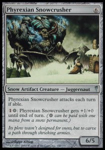 Phyrexian Snowcrusher⁣ - Coldsnap⁣ (Uncommon)⁣ [140]