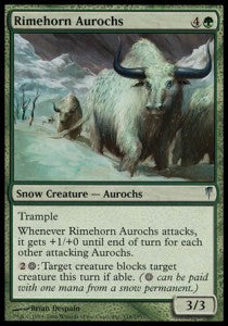 Rimehorn Aurochs⁣ - Coldsnap⁣ (Uncommon)⁣ [118]