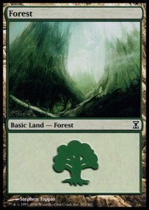 Forest (V.4)⁣ - Time Spiral⁣ (Land)⁣ [301]