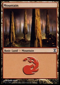 Mountain (V.1)⁣ - Time Spiral⁣ (Land)⁣ [294]