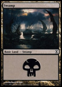 Swamp (V.4)⁣ - Time Spiral⁣ (Land)⁣ [293]