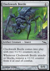 Clockwork Beetle⁣ - Mirrodin⁣ (Common)⁣ [153]