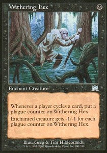 Withering Hex⁣ - Onslaught⁣ (Uncommon)⁣ [181]