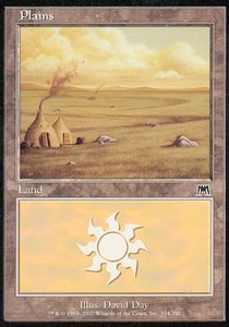Plains (V.4)⁣ - Onslaught⁣ (Land)⁣ [334]