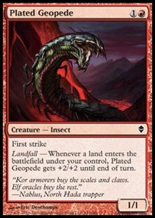 Plated Geopede⁣ - Zendikar⁣ (Common)⁣ [141]