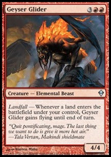 Geyser Glider⁣ - Zendikar⁣ (Uncommon)⁣ [124]