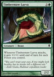 Timbermaw Larva⁣ - Zendikar⁣ (Common)⁣ [189]