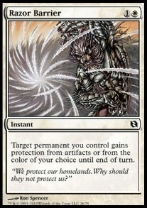 Razor Barrier⁣ - Duel Decks: Elspeth vs. Tezzeret⁣ (Common)⁣ [26]