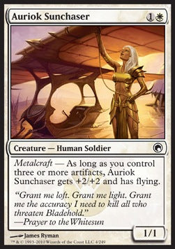 Auriok Sunchaser⁣ - Scars of Mirrodin⁣ (Common)⁣ [4]