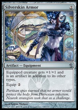 Silverskin Armor⁣ - Mirrodin Besieged⁣ (Uncommon)⁣ [132]