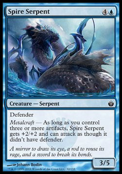 Spire Serpent⁣ - Mirrodin Besieged⁣ (Common)⁣ [32]