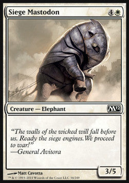 Siege Mastodon⁣ - Magic 2012⁣ (Common)⁣ [34]