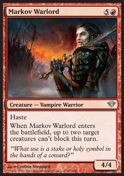 Markov Warlord⁣ - Dark Ascension⁣ (Uncommon)⁣ [97]