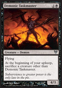 Demonic Taskmaster⁣ - Avacyn Restored⁣ (Uncommon)⁣ [95]