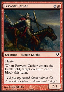 Fervent Cathar⁣ - Avacyn Restored⁣ (Common)⁣ [135]