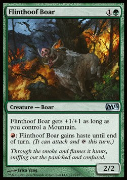 Flinthoof Boar⁣ - Magic 2013⁣ (Uncommon)⁣ [171]