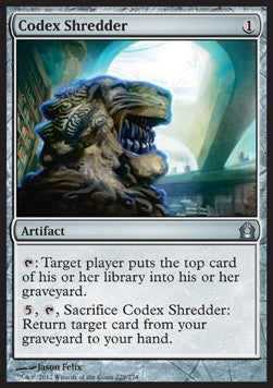 Codex Shredder⁣ - Return to Ravnica⁣ (Uncommon)⁣ [228]