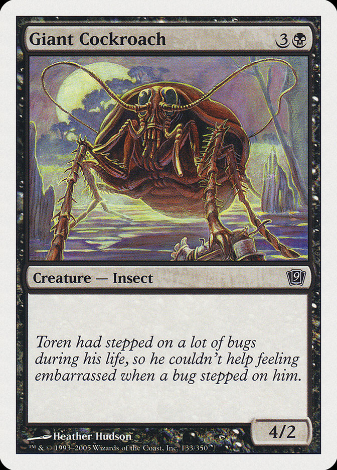Giant Cockroach - Ninth Edition