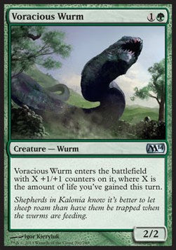 Voracious Wurm⁣ - Magic 2014⁣ (Uncommon)⁣ [200]