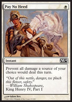 Pay No Heed⁣ - Magic 2014⁣ (Common)⁣ [27]