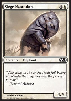 Siege Mastodon⁣ - Magic 2014⁣ (Common)⁣ [34]