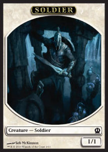 Soldier Token (White 1/1) (V.1) - Theros (Token) [THS-T2]