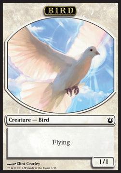 Bird Token (White 1/1)⁣ - Born of the Gods⁣ (Token)⁣ [T1]