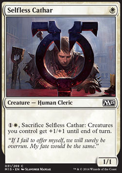 Selfless Cathar⁣ - Magic 2015⁣ (Common)⁣ [31]