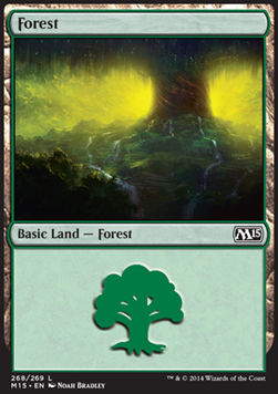 Forest (V.3)⁣ - Magic 2015⁣ (Land)⁣ [268]