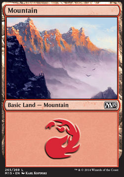 Mountain (V.4)⁣ - Magic 2015⁣ (Land)⁣ [265]