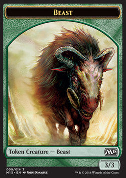 Beast Token (Green 3/3)⁣ - Magic 2015⁣ (Token)⁣ [T9]