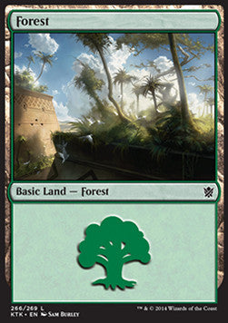Forest (V.1)⁣ - Khans of Tarkir⁣ (Land)⁣ [266]