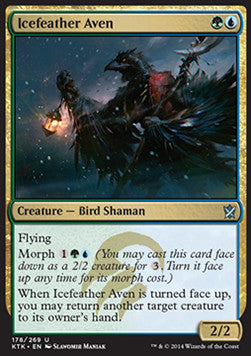 Icefeather Aven⁣ - Khans of Tarkir⁣ (Uncommon)⁣ [178]