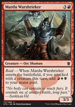 Mardu Warshrieker⁣ - Khans of Tarkir⁣ (Common)⁣ [117]