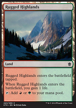 Rugged Highlands⁣ - Khans of Tarkir⁣ (Common)⁣ [240]
