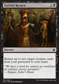 Dutiful Return⁣ - Khans of Tarkir⁣ (Common)⁣ [71]