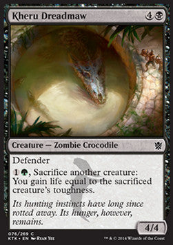 Kheru Dreadmaw⁣ - Khans of Tarkir⁣ (Common)⁣ [76]