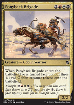 Ponyback Brigade⁣ - Khans of Tarkir⁣ (Common)⁣ [191]