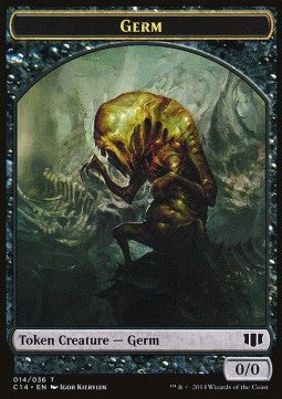 Germ Token (B 0/0) / Stoneforged Blade Token⁣ - Commander 2014⁣ (Token)⁣ [T 14/30]