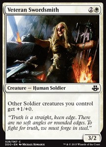 Veteran Swordsmith⁣ - Duel Decks: Elspeth vs. Kiora⁣ (Common)⁣ [28]