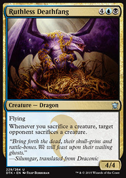 Ruthless Deathfang⁣ - Dragons of Tarkir⁣ (Uncommon)⁣ [229]