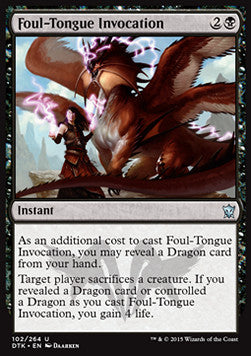 Foul-Tongue Invocation⁣ - Dragons of Tarkir⁣ (Uncommon)⁣ [102]